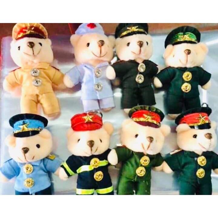 Móc khoá Gấu bông bộ đội biên phòng