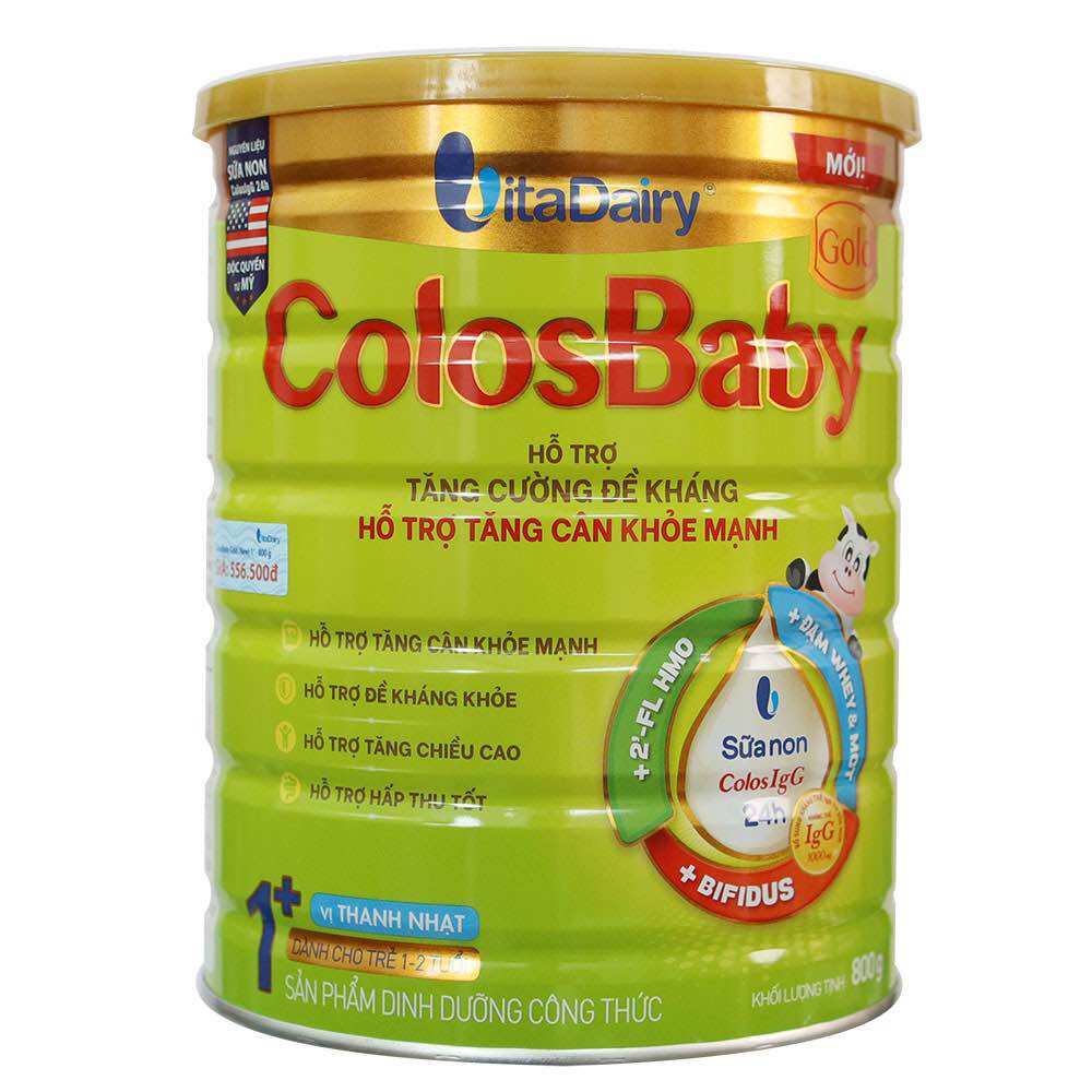 [HCM](Mẫu mới) Sữa bột Colosbaby gold số 0+, 1+, 2+ lon 800g