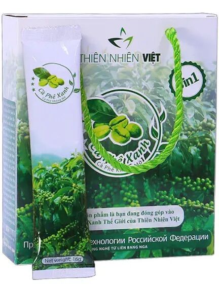 [HCM]Cafe xanh hộp lớn (30 gói )
