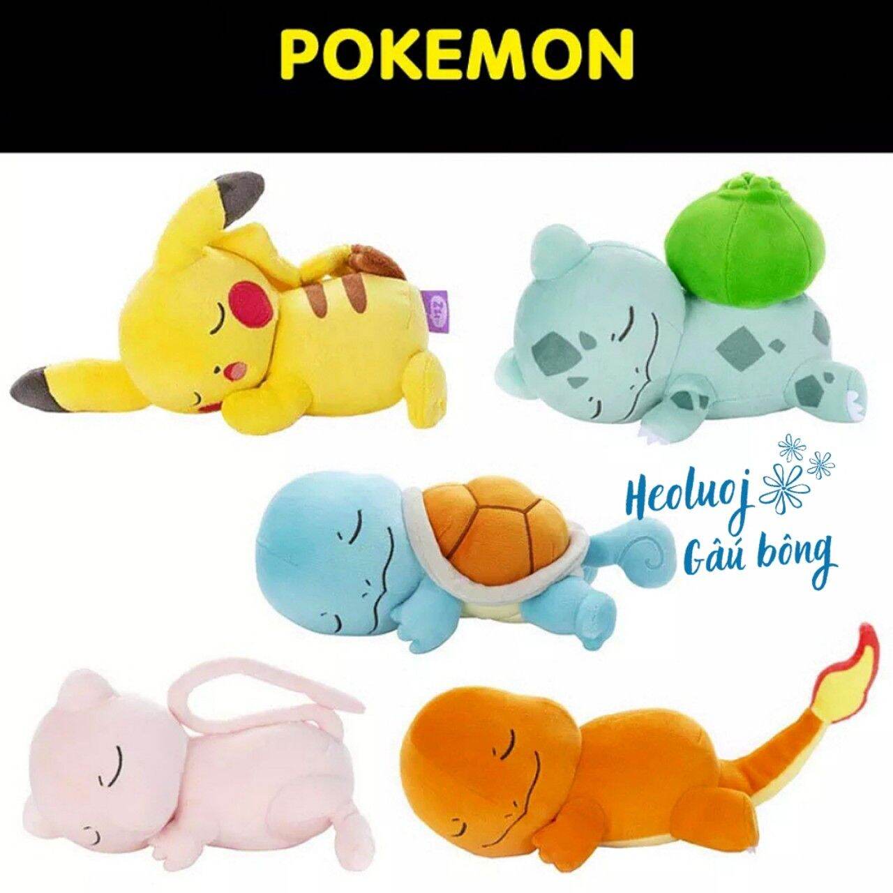 Gấu bông pokemon ngủ say