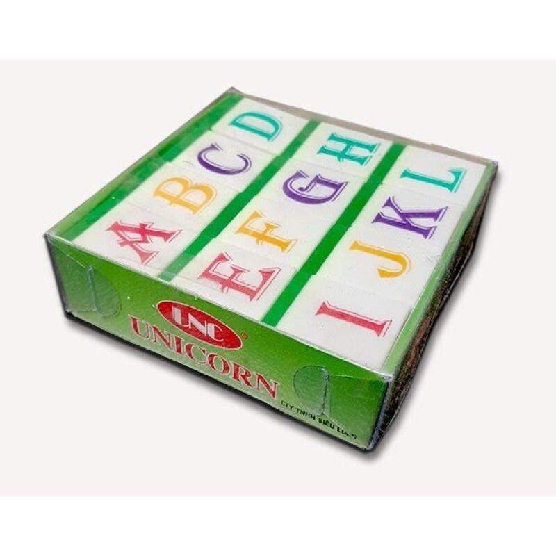 Set 10 cục gôm cục tẩy chì chữ ABC hiệu Unicorn