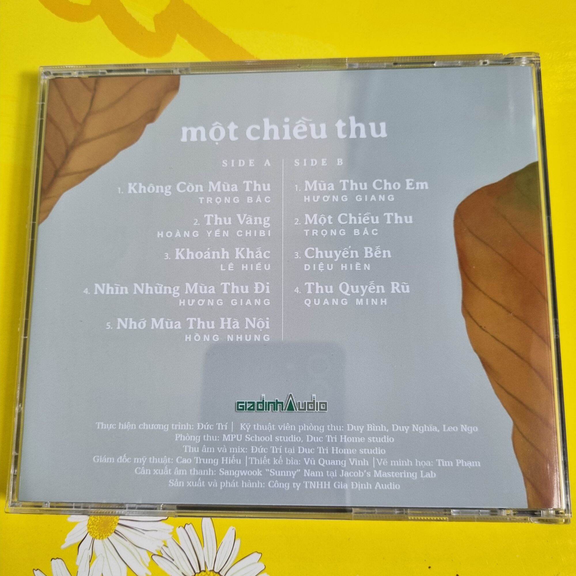 cd một chiều thu ( phôi tốt )