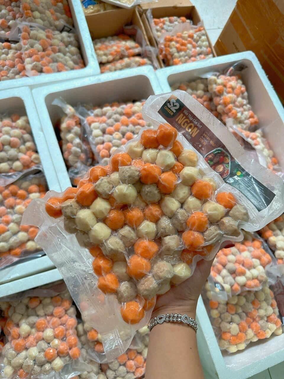 (HCM)Cá tôm bò viên mix 3in1