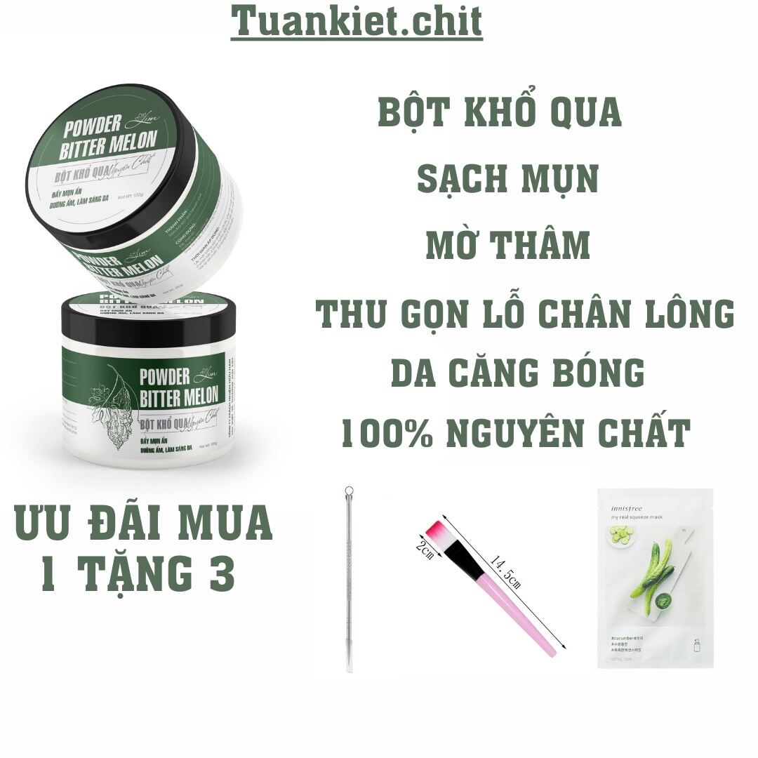 Bột Khổ Qua Mướp Đắng Lim Làm Sạch Mụn Mờ Thâm Nám An Toàn Hiệu Quả