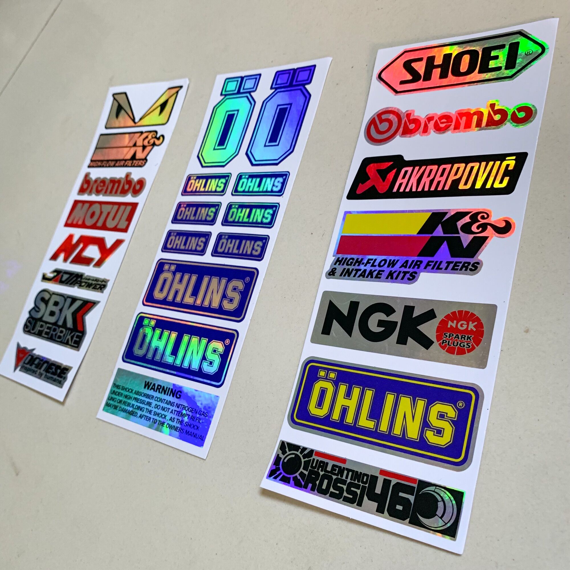 Tem Decal Phản Quảng Laser Vỉ 7 Sticker Siêu Chất