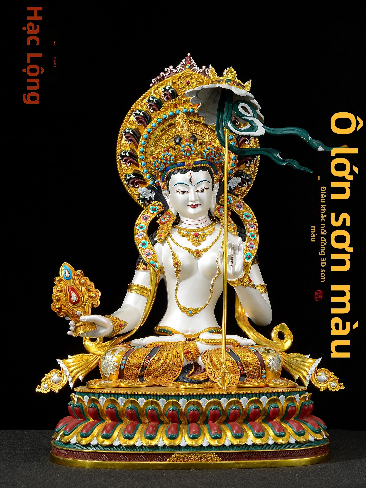 CHUANGLONG | Living Room Use Tibetan Style Copper Buddha Statue 15 Inch Giá 45,931,000 Đồng*Miễn phí vận chuyển