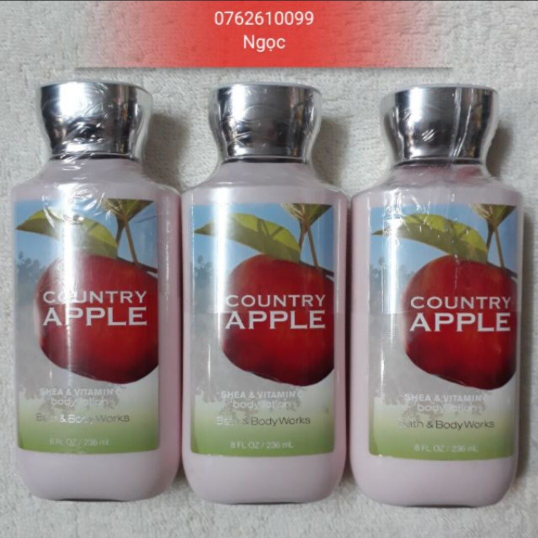 Sữa dưỡng thể Country Apple ( 250ml ) - Bath & Body Works ( USA )