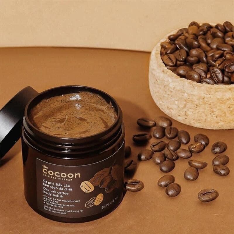 Cà phê Đắk lắk làm sạch da chết COCOON 200ml (Dak lak coffee body polish)