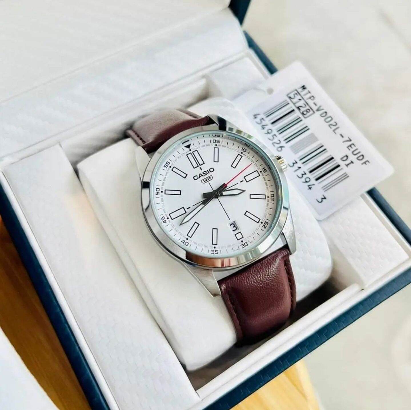 Đồng Hồ Dây Da Casio MTP-VD02L Chính Hãng