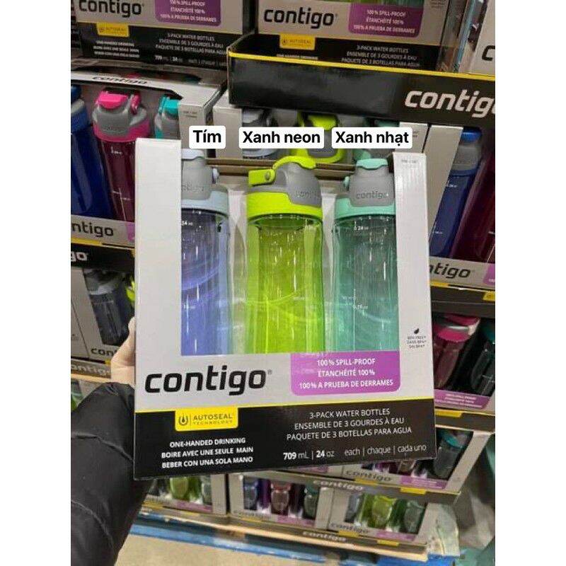chính hãng Mỹ BÌNH NƯỚC CONTIGO - 709ML Mỹ. Tách lẻ 1 bình