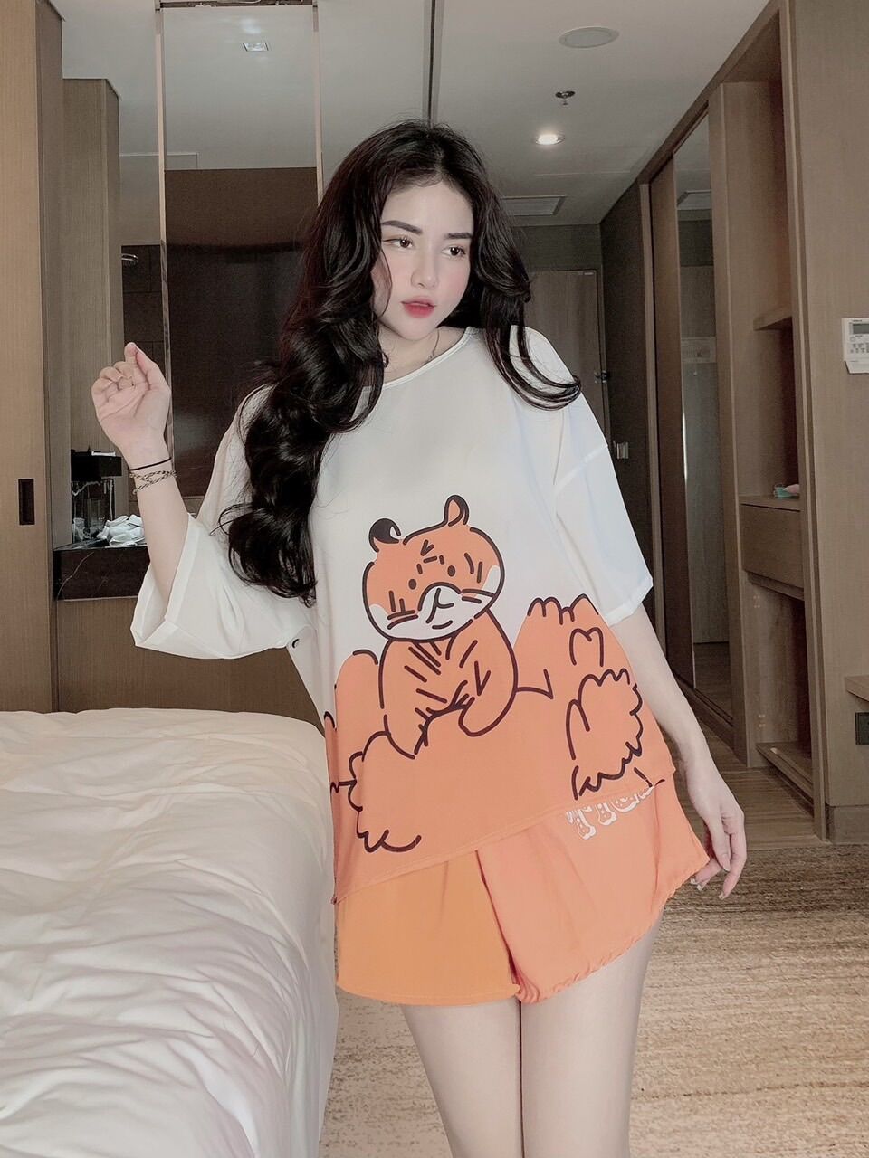 Bộ mago hổ cam Chất vải siêu mềm