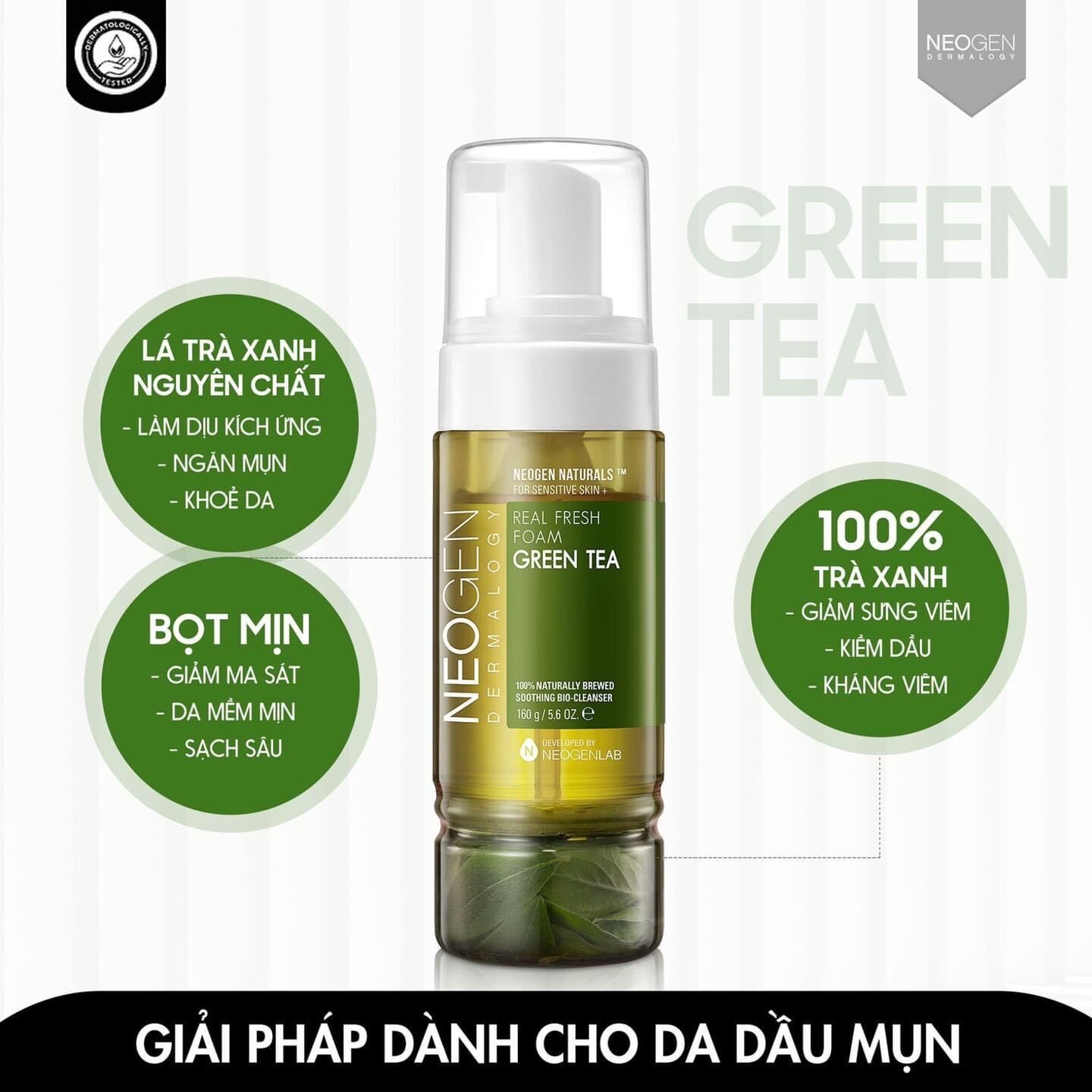[HCM]SỮA RỬA MẶT TẠO BỌT TRÀ XANH NEOGEN