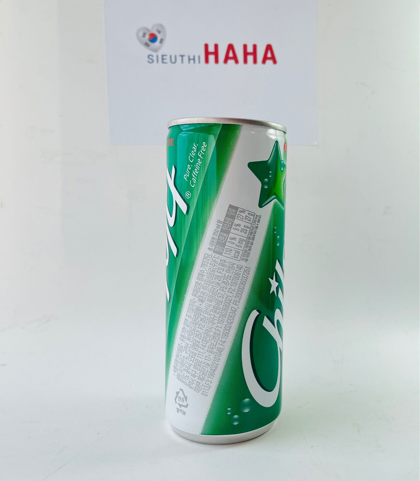 Nước soda Hàn Quốc Lotte Chilsung Cider 250ML - [롯데] 칠성사이다 250ML