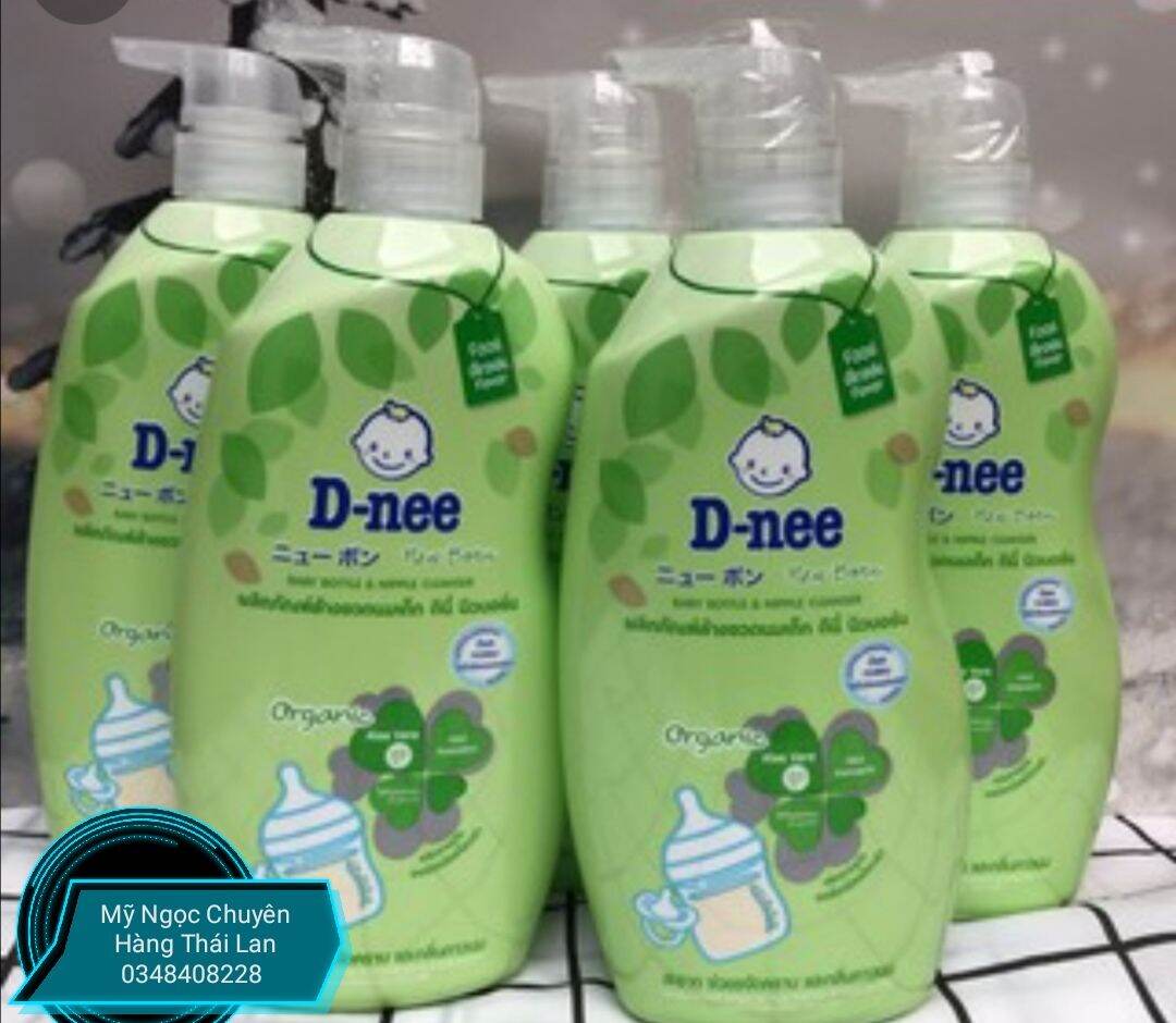 Nước Rửa Bình Sữa D-nee Thái Lan 620ml - chính hãng [thành phần tự nhiên & rau quả organic-an toàn cho bé]