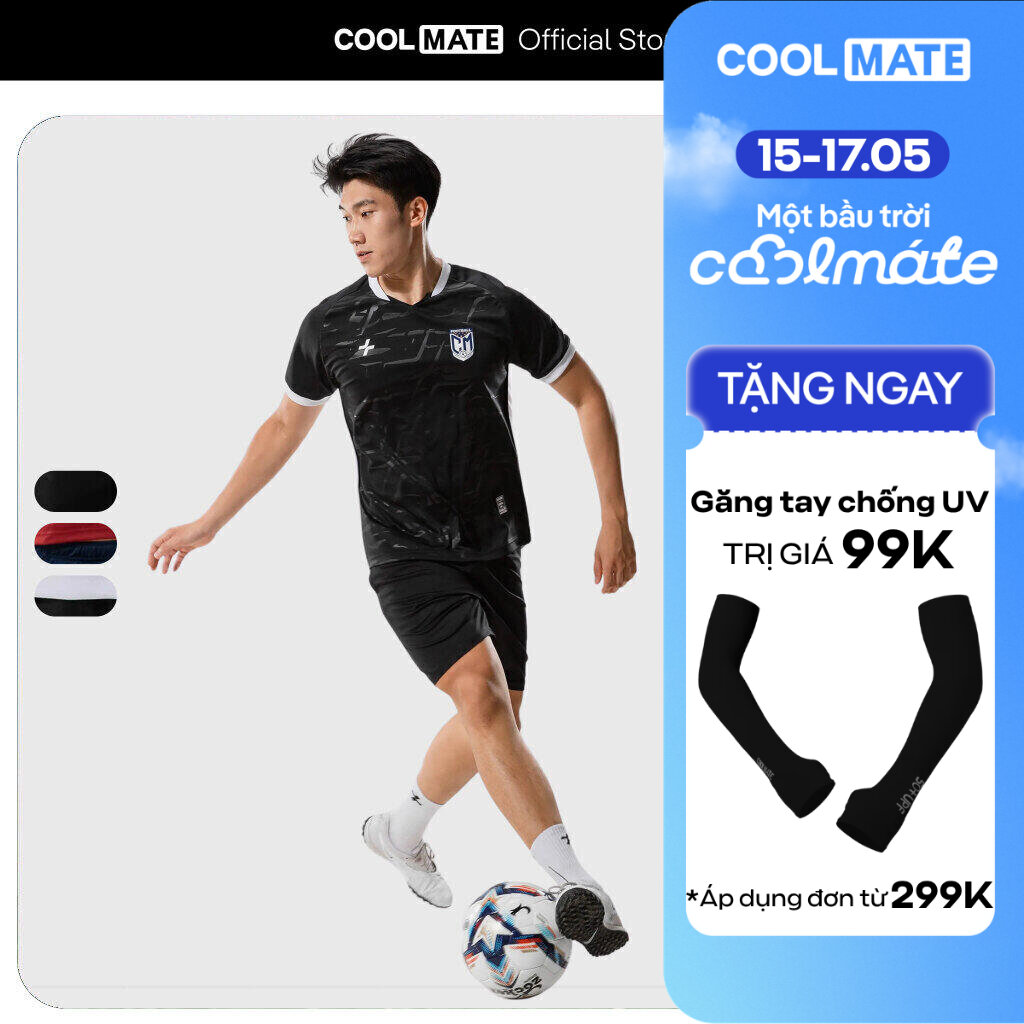 [TẶNG QUÀ ĐƠN TỪ 299K]Set Đồ bộ Bóng Đá Áo Thun Cổ V CFA24 và Quần Short Nam Thể Thao Promax-S1 thoáng khí thấm hút mồ hôi tốt Coolmate