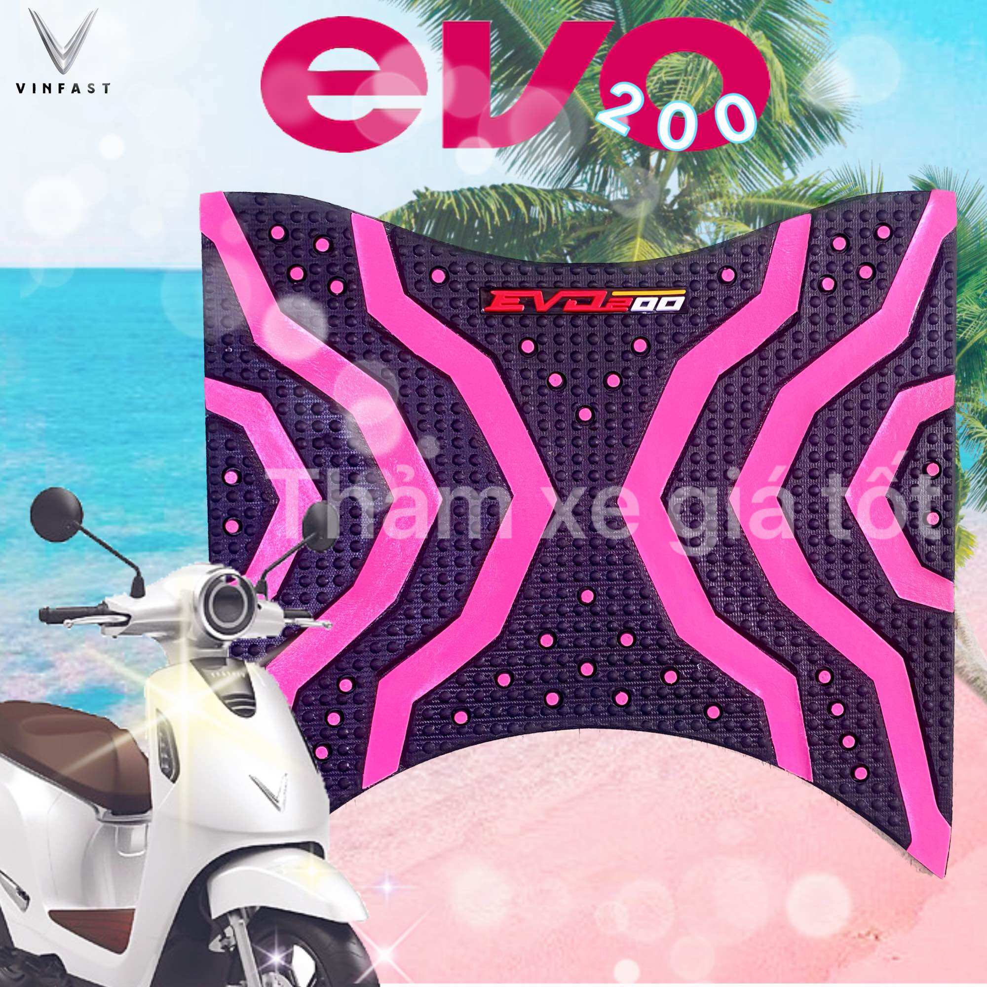Thảm lót sàn xe evo200, thảm xe máy điện vinfast evo 200, thảm xe evo200 - loại 1