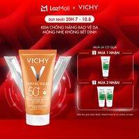 Kem chống nắng không nhờn rít SPF 50 UVA +UVB Vichy Capital Soleil Mattifying Dry Touch Face Fluid