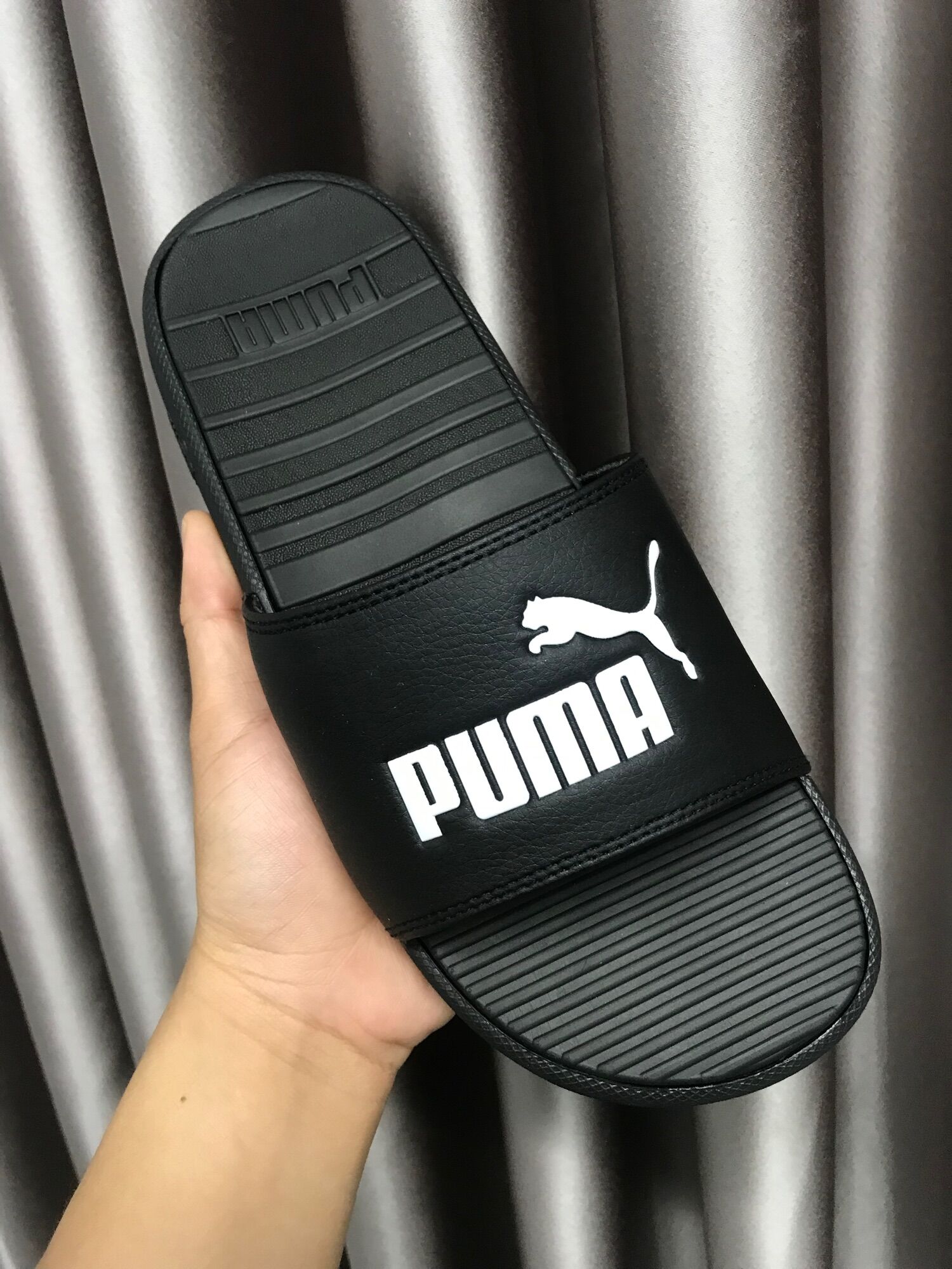 [371023 01] Dép Puma Cool Cat Black/White