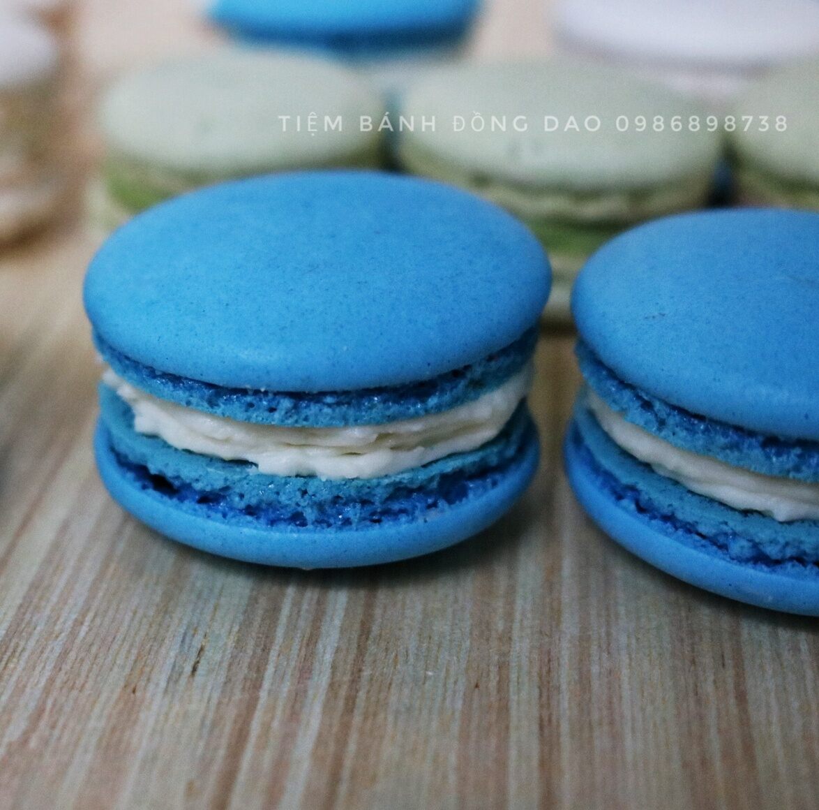Set 10 cặp vỏ bánh macaron không nhân size 4-5 cm
