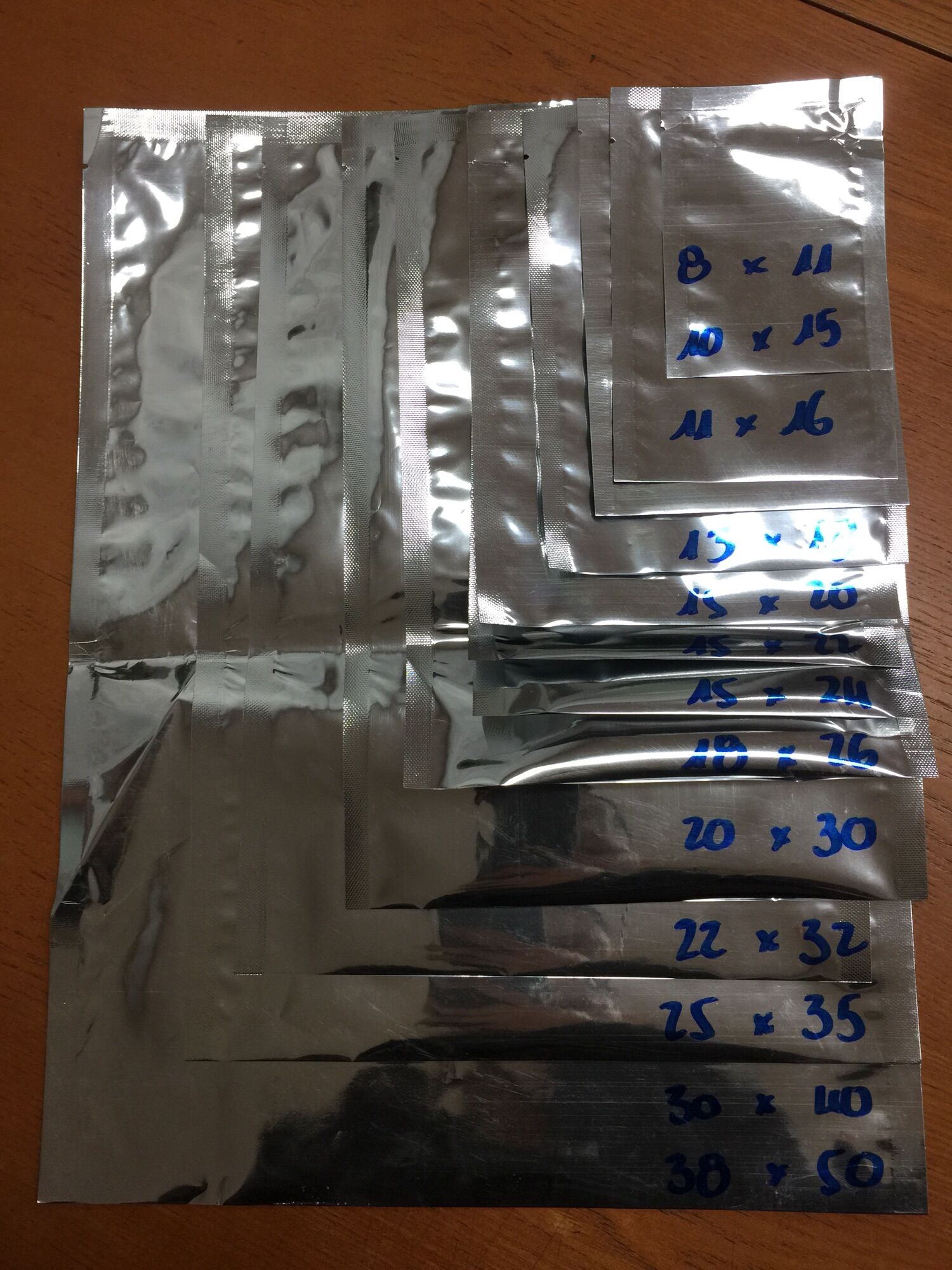 1kg túi thiếc 3 biên hàng đẹp 3 lớp