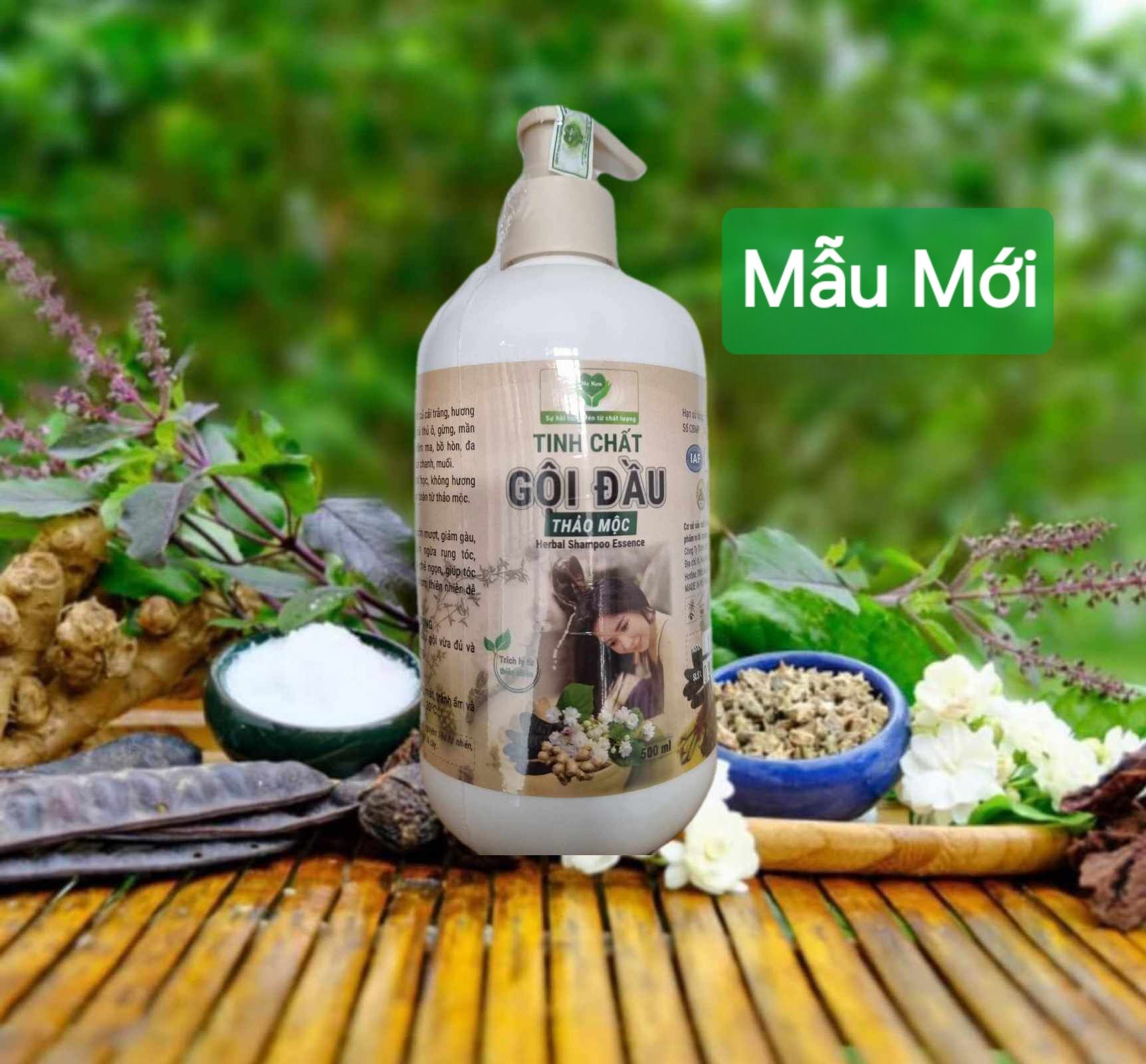 Dầu gội tinh chất gội đầu thảo mộc mẹ ken giúp tóc suôn mượt nhanh mọc tóc 250ml/ 500ml