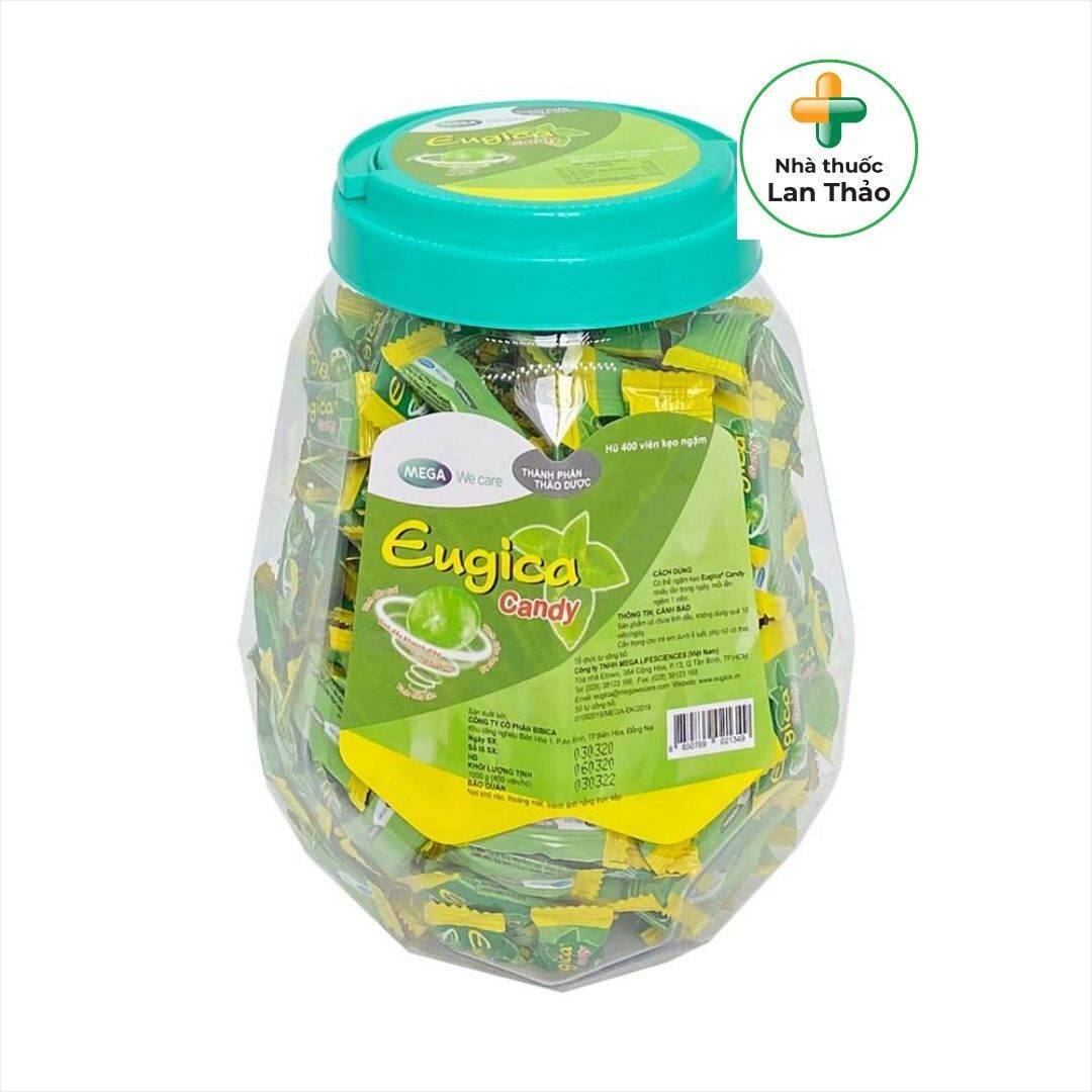 KẸO NGẬM HO THÔNG CỔ EUGICA
