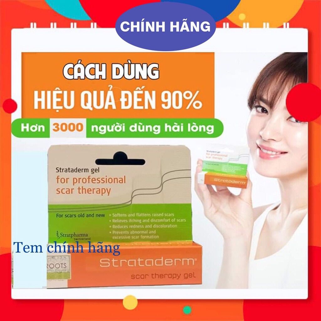 Gel sẹo strataderm 5g chính hãng Thụy Sĩ