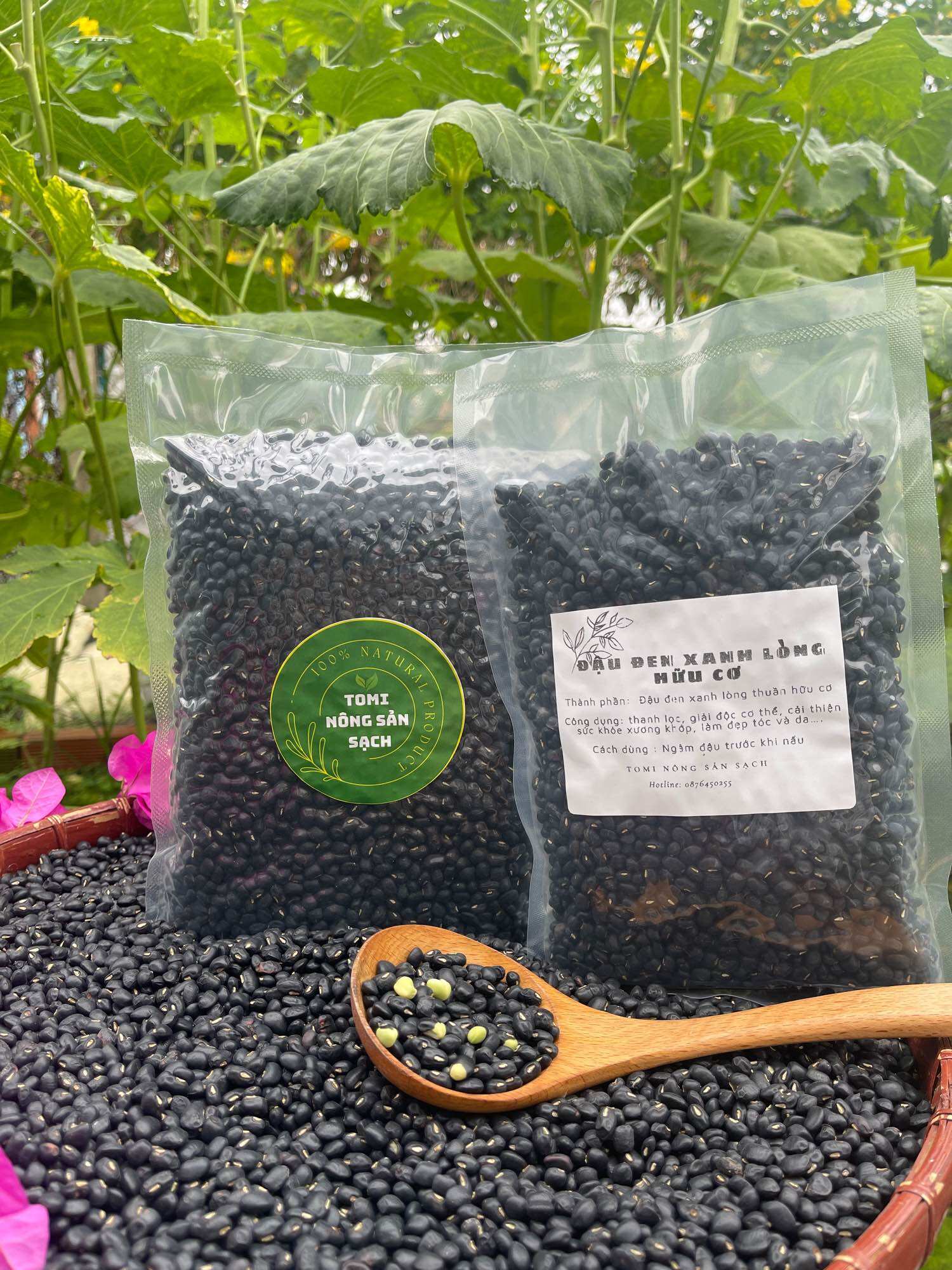 Đậu đen xanh lòng vườn miền tây 500gram
