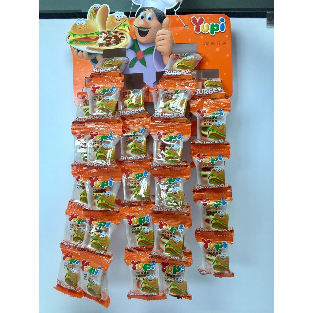 COMBO 20 CÁI KẸO DẺO YUPI BURGER TUỔI THƠ