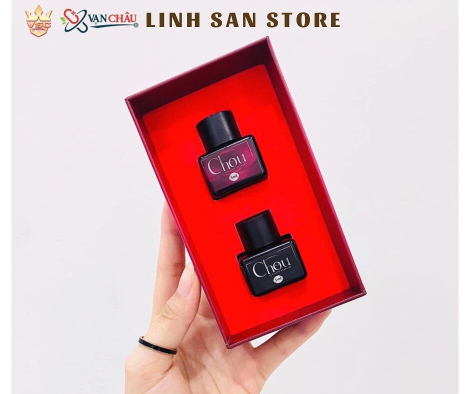 Nước hoa vùng kín CHOU - Dũng sĩ diệt mùi cực đỉnh, thơm suốt ngày dài - hộp 2 chai 5ml