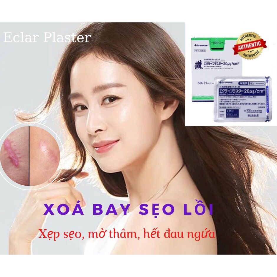 COMBO 3 miếng dán ép sẹo lồi ECLAR PLASTER( HISAMITSU) NHẬT BẢN