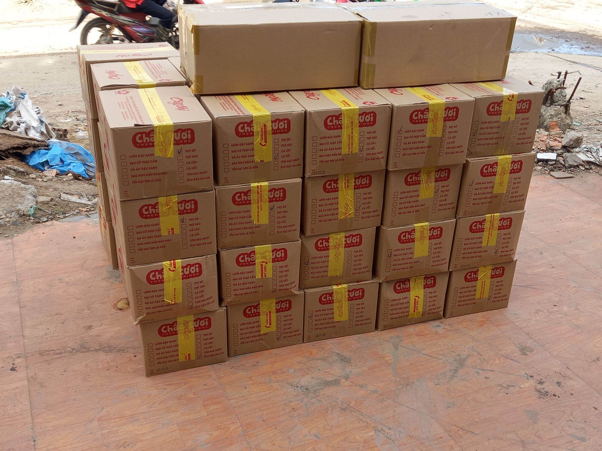 CHÁO TƯƠI ĂN LIỀN ĐỦ VỊ ( 1 GÓI CHÁO THỊT HEO )