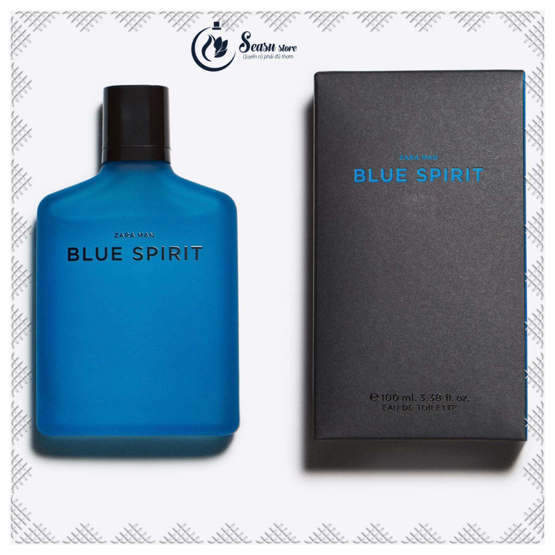 Zara man blue spirit 100ml full box