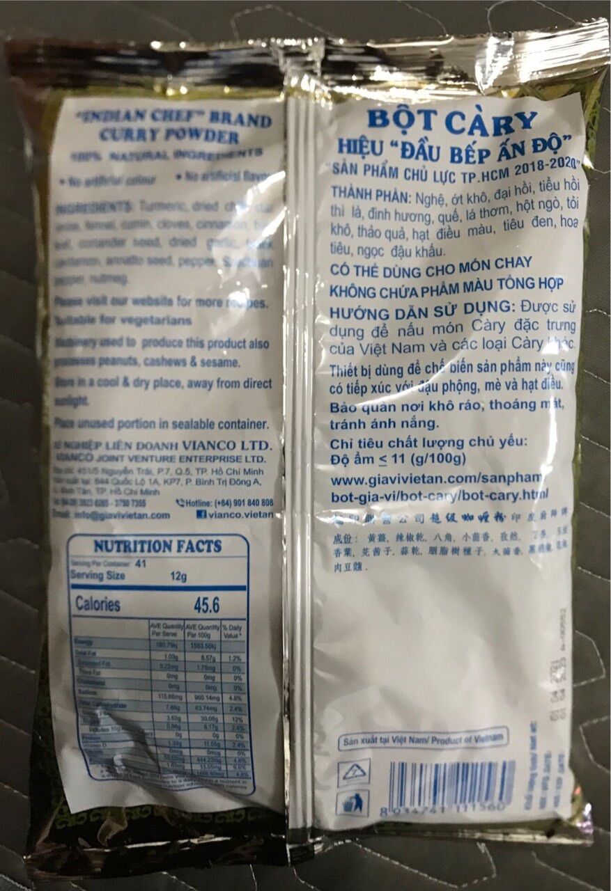 Bột cà ri việt ấn 500gr