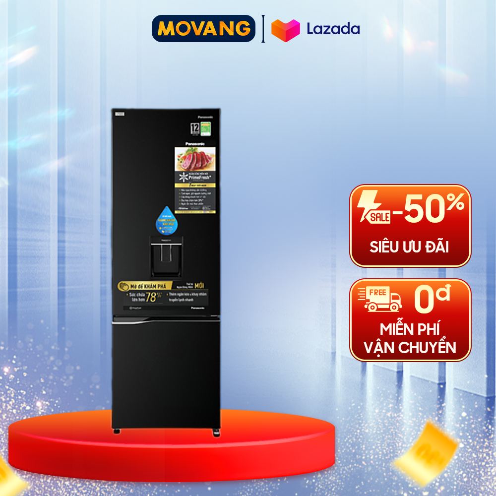 - tủ lạnh panasonic inverter 322 lít nr-bc360wkvn - dung tích 322 lít công nghệ inverter