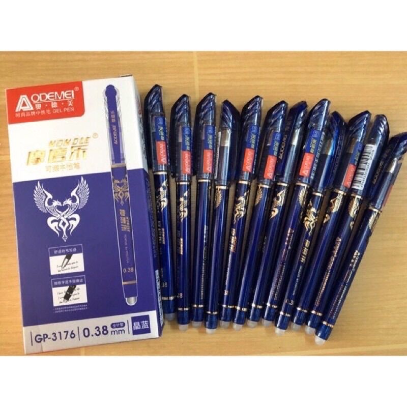 [HCM]Hộp 12 Cây Viết Gel Xóa Được Aodemei Gp-3176 - Mực tím