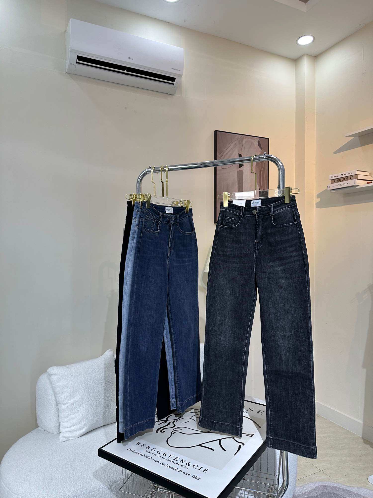 Quần jean ống đứng size đại co giãn