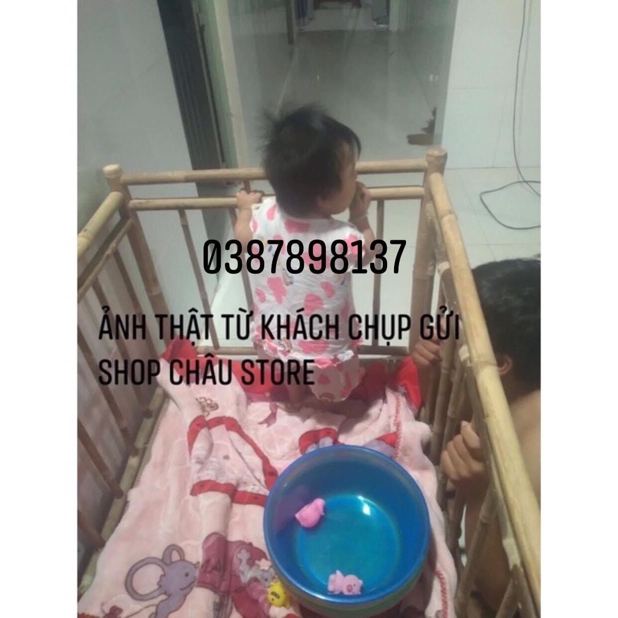 Chuồng tre, củi tre, nôi tre cho bé tập đứng