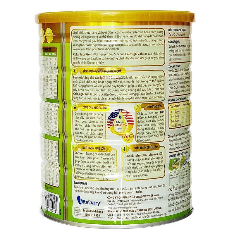 Sữa bột Colosbaby Gold 0+ 400gr (Tích xu đầy đủ mã Qr)