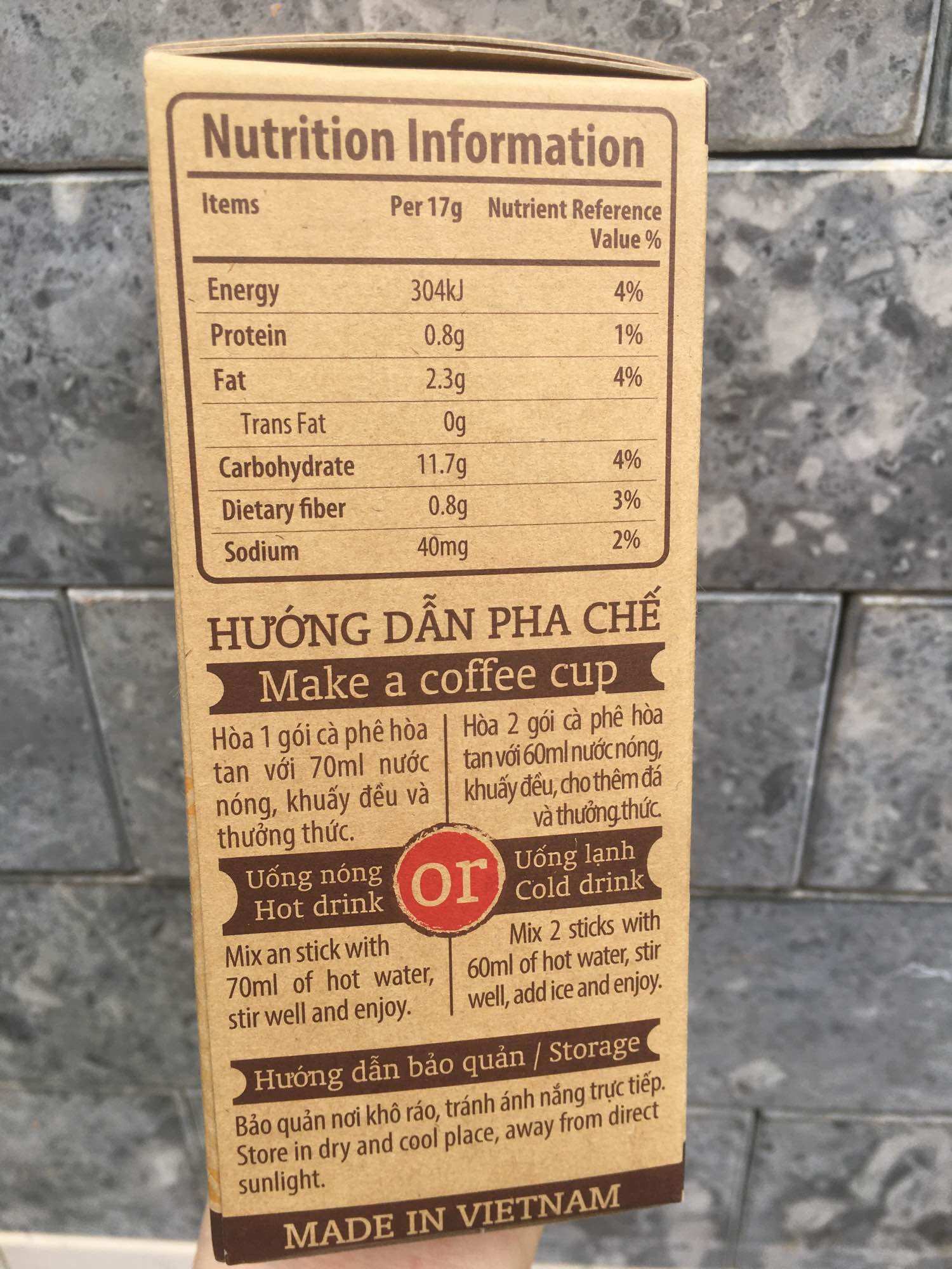 Cà Phê Hoà Tan 3in1 Luwak Con Chồn Vàng C7 (Hộp 18Gói x 17g)