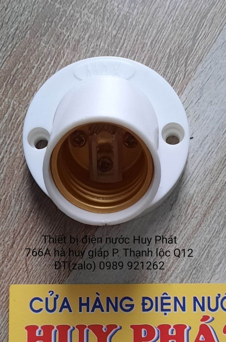 Đui đèn E27 gắn tường đa năng xoay thẳng, xéo tùy thích