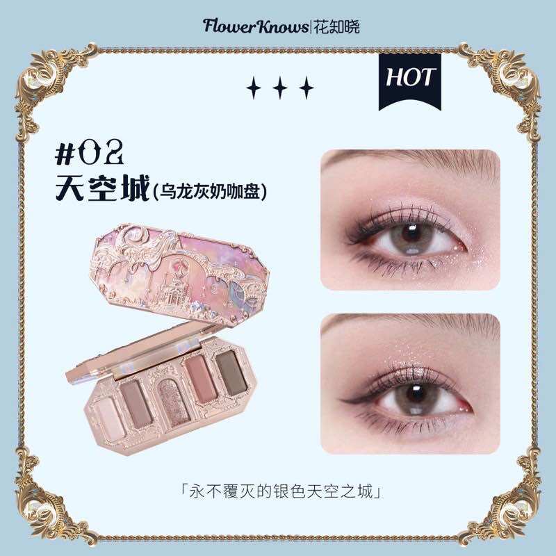 [FLOWER KNOWS] Bảng Phấn Mắt 6.3g Chủ Đề Nàng Tiên Cá
