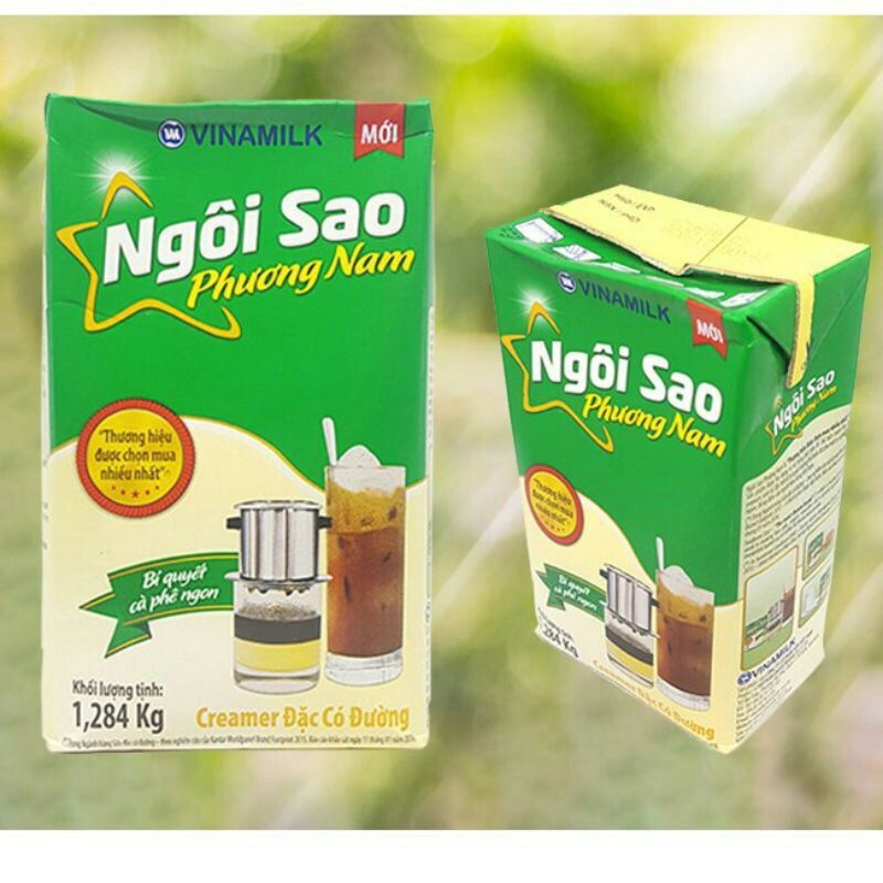 [Combo 2 hộp] Sữa đặc Ngôi Sao Phương Nam xanh lá Hộp 1.284kg