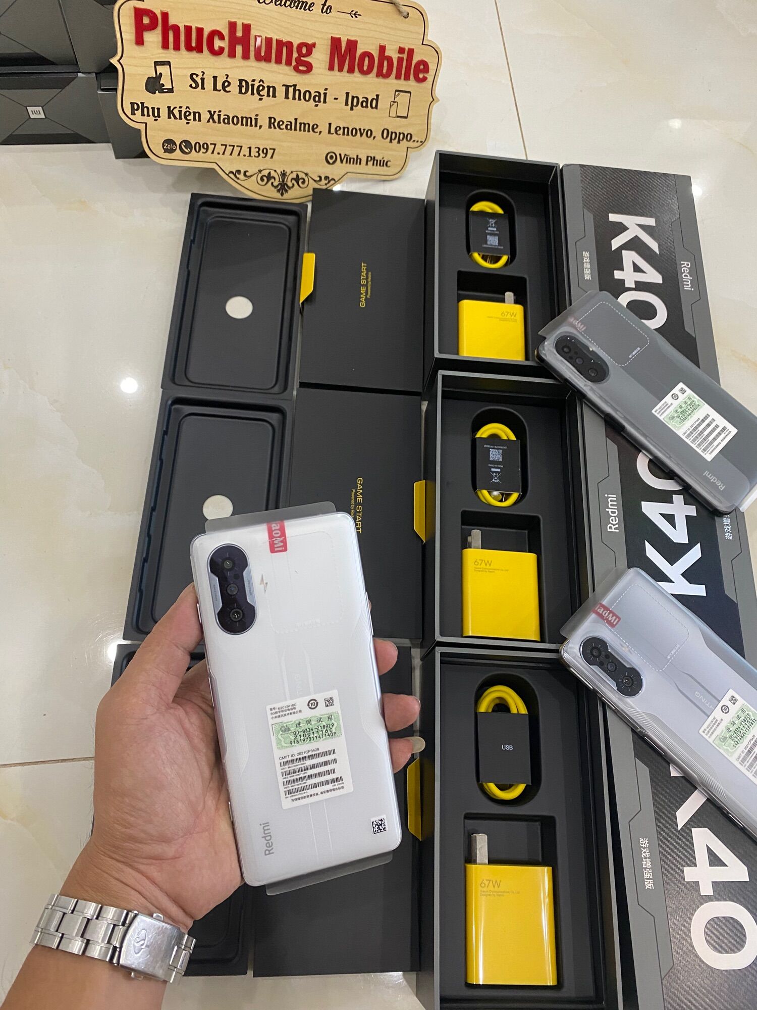 Điện thoại Xiaomi Redmi K40 Gaming, Dimensity 1200, Fullbox