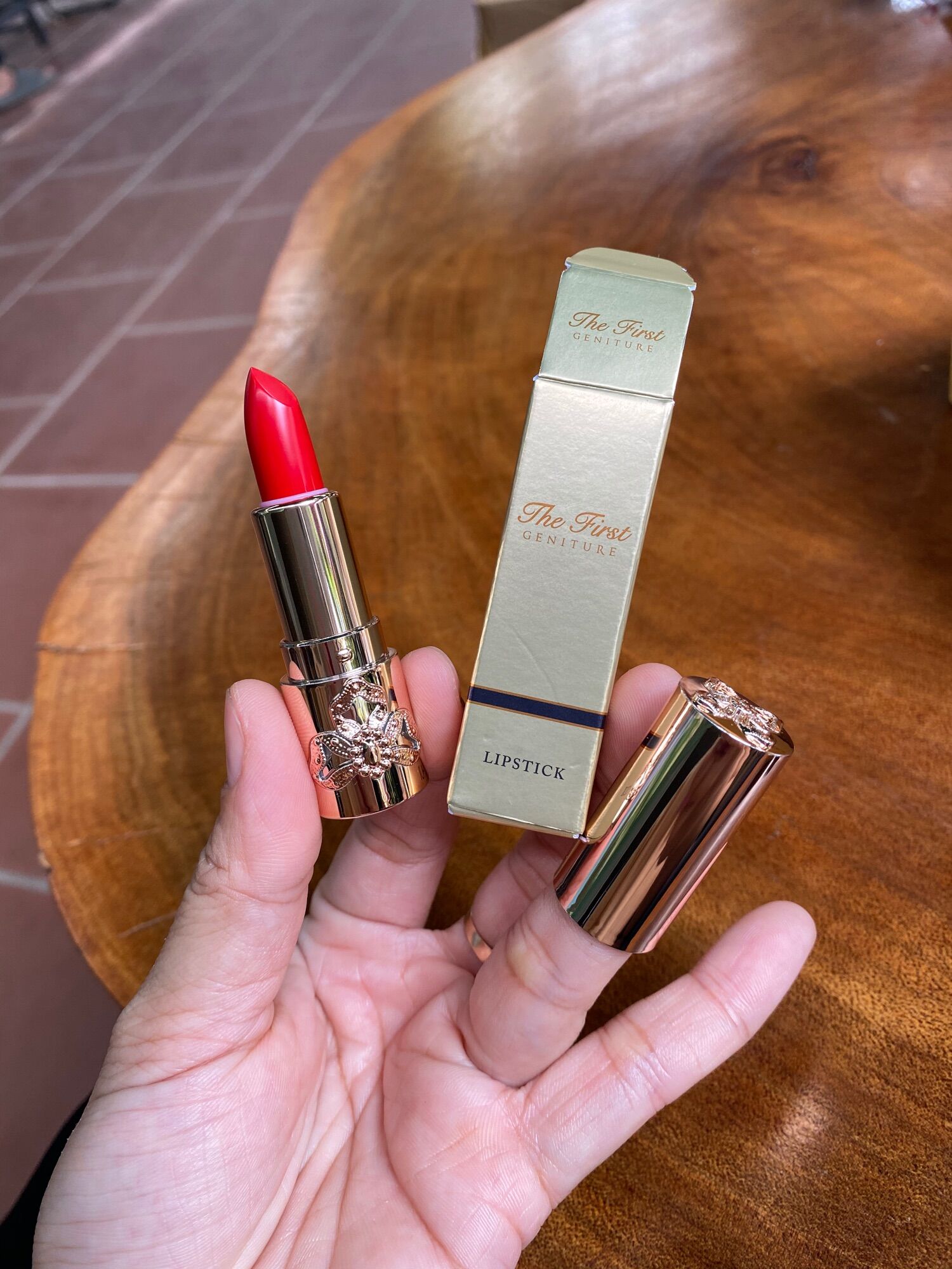 Ohui the First Pure Red Matte Lipstick Mini 1.3 Grams Date 2028