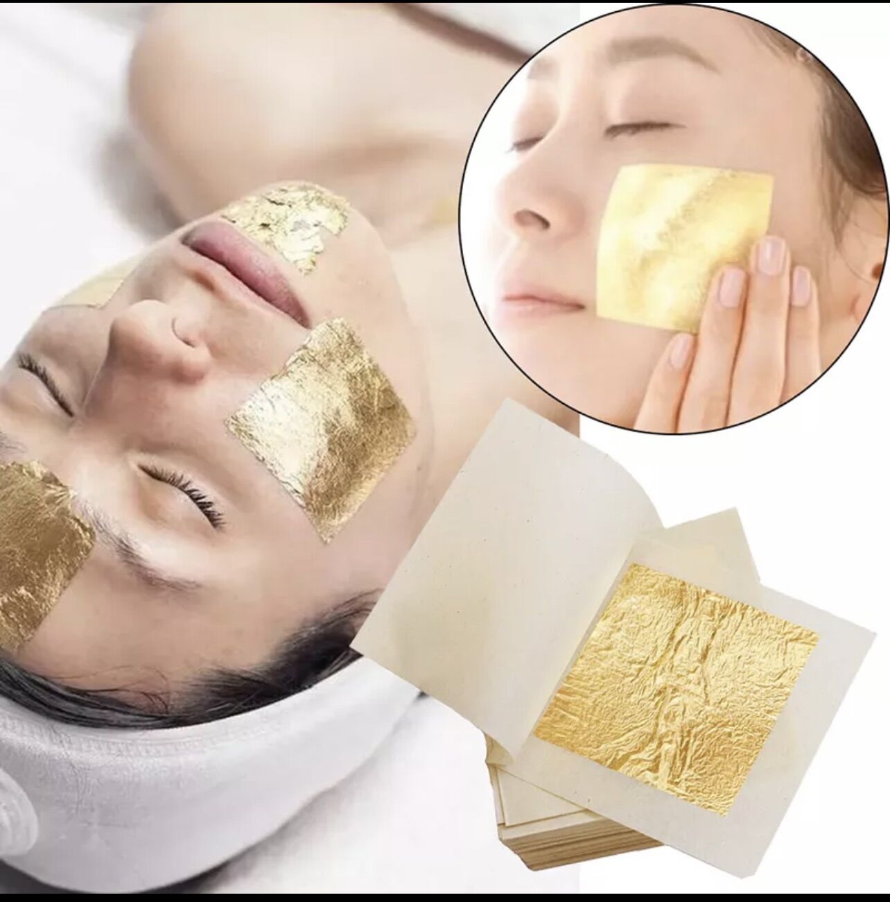 10 Lá vàng 24k thực phẩm ăn được - tinh khiết 99%