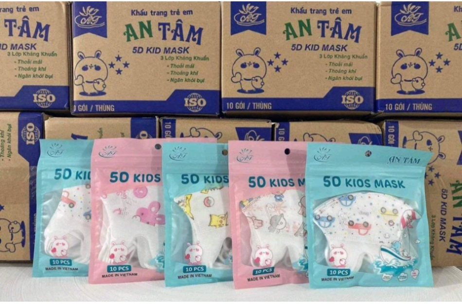 Khẩu trang 5D  chính hãng 5 thùng (500 cái)