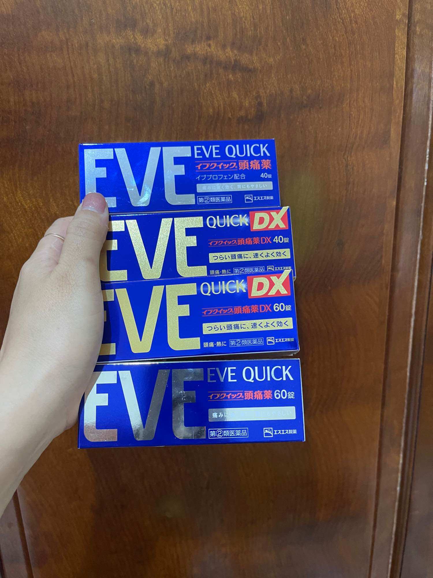 Viên uống giảm đau hạ sốt Eve dx, Eve quick hộp 40/60 viên