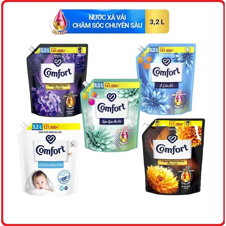 Nước xả vải comfort 3,1L