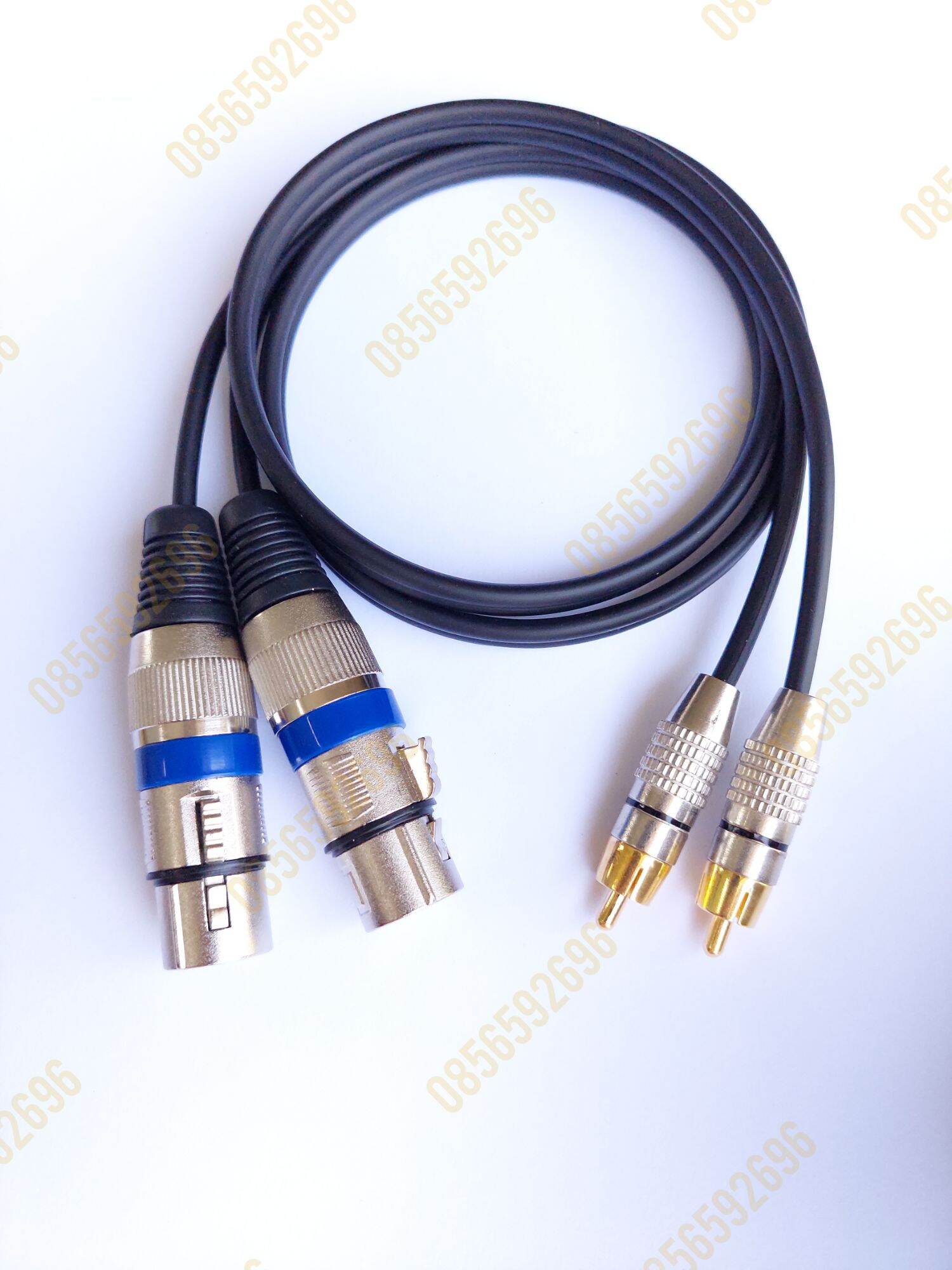 Dây tín hiệu 2 đầu jack canon âm ra 2 đầu jack bông sen-dây đôi
